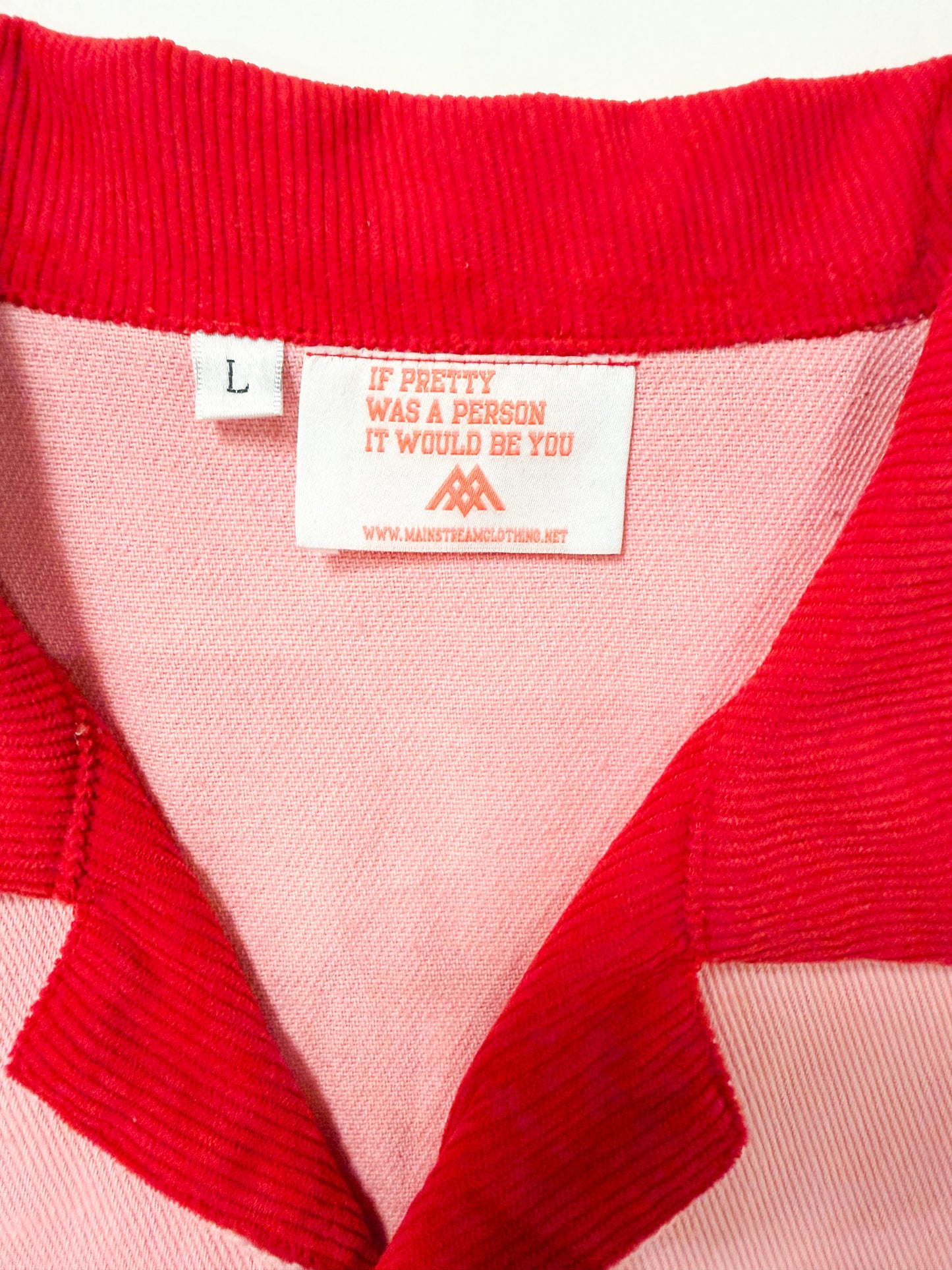 “Put It On My Man’s Tab” Crop Top Button-Down Worker Shirt