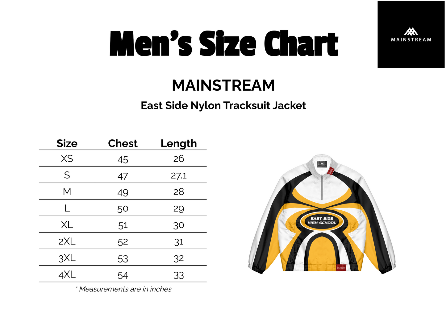 East Side High School Nylon Jacket – “Never Say Die” Edition
